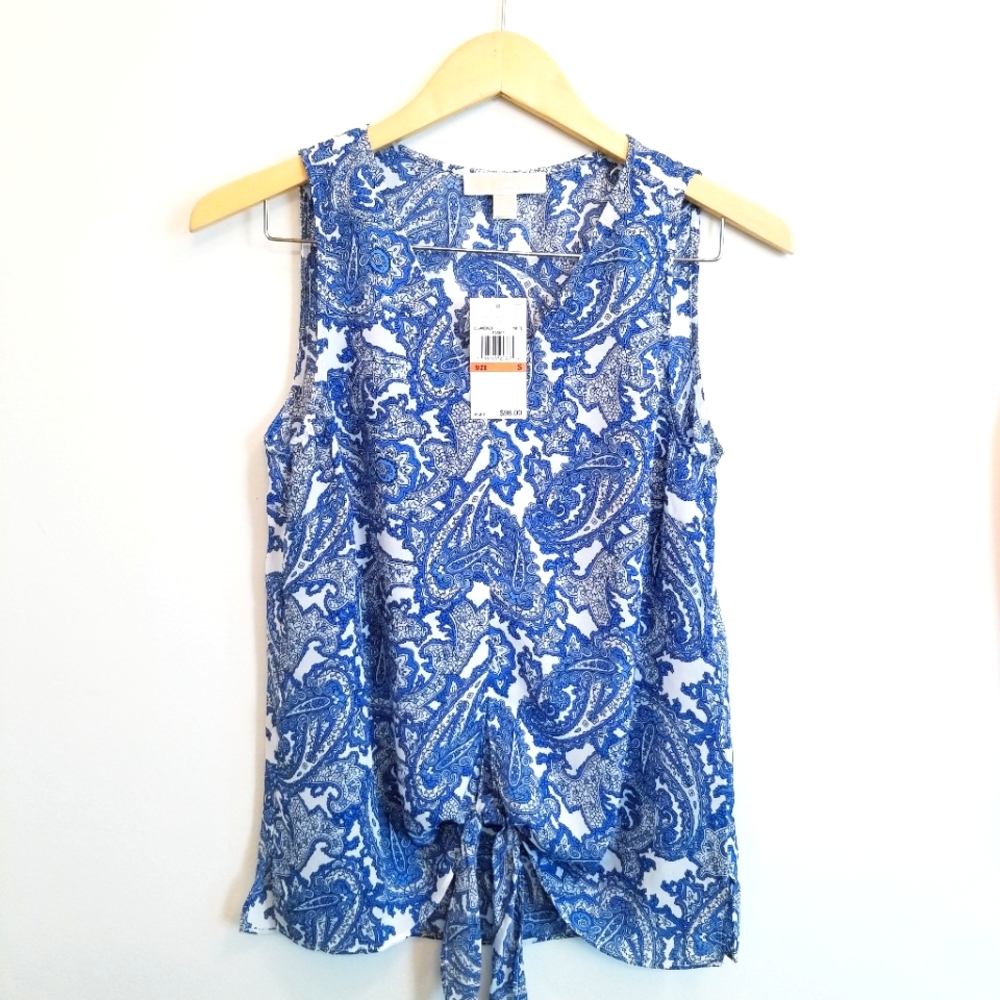 Michael Kors Paisley Print Tank Blouse💙